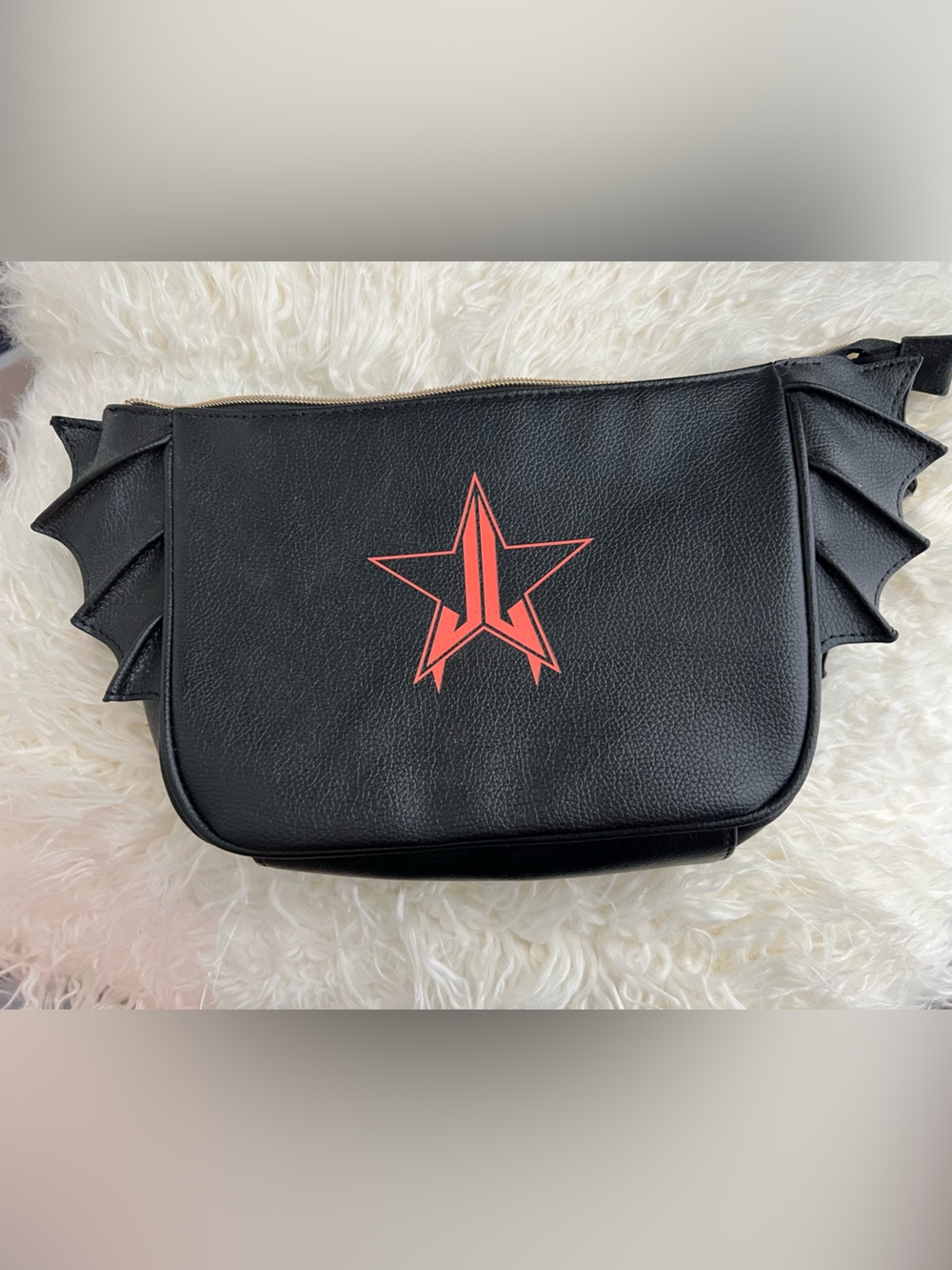 Jeffree Star Cosmetics Black Bat Wing Makeup Bag